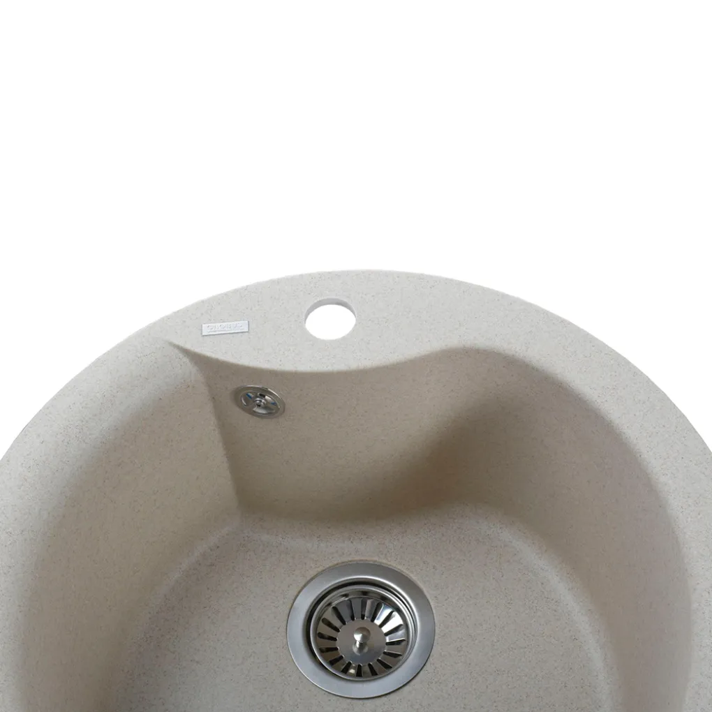 Гранітна мийка Globus Lux ORTA 485 мм-А0004, пісочний- Фото 3